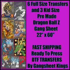 Dragon Ball Z Gangsheet