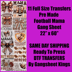 Football Mama Gang Sheet
