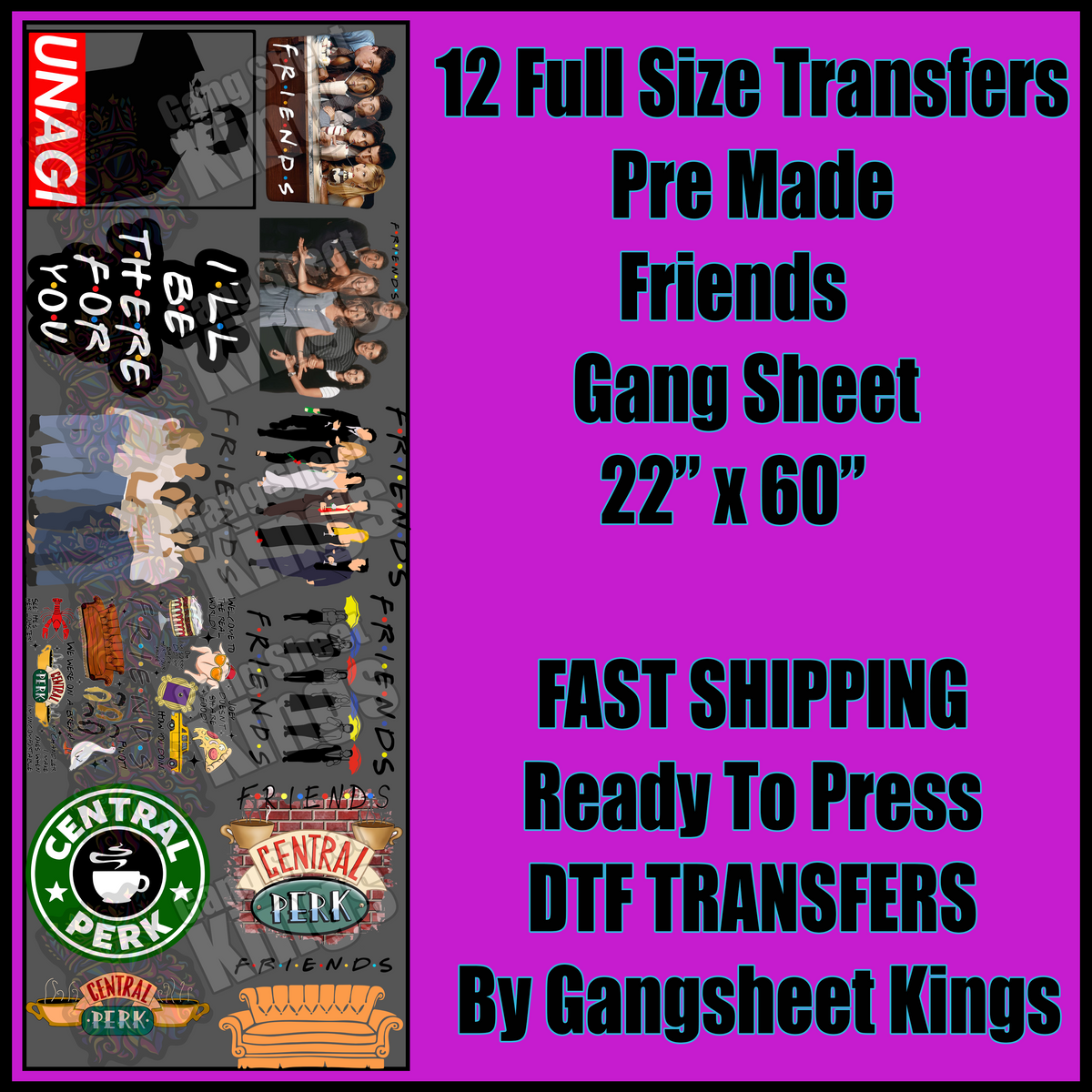 Friends Gangsheet