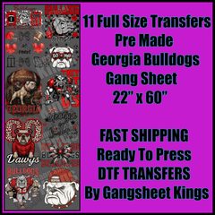 Georgia Bulldogs Gangsheet