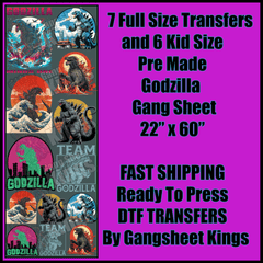Godzilla Gangsheet