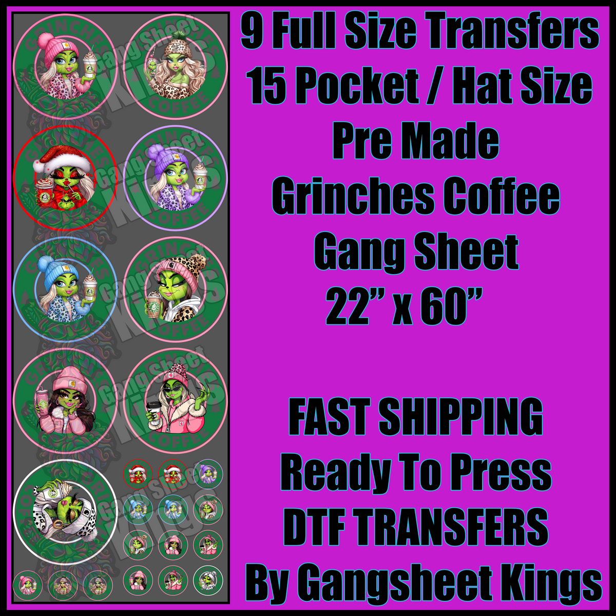 Grinches Coffee Gangsheet