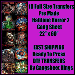 Halftone Horror 2 Halloween Gangsheet