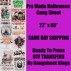 Halloween 1 Gang Sheet