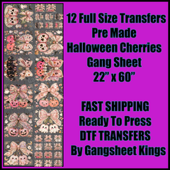 Halloween Cherries Gangsheet