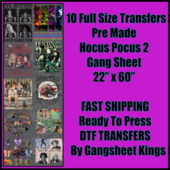 Hocus Pocus 2 Halloween Gangsheet