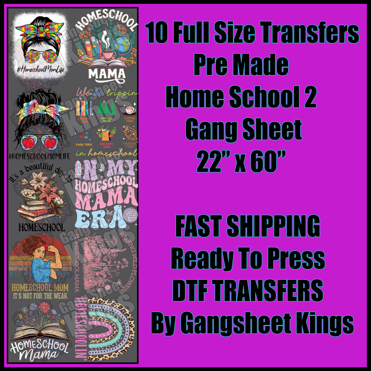 Home School 2 Gangsheet