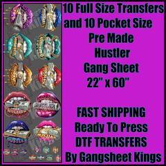 Hustler Gangsheet