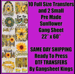 Sunflower Gangsheet
