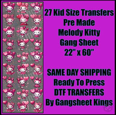 Kids Melody Kitty Gangsheet