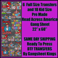 Read Across America Dr Seuss Gangsheet