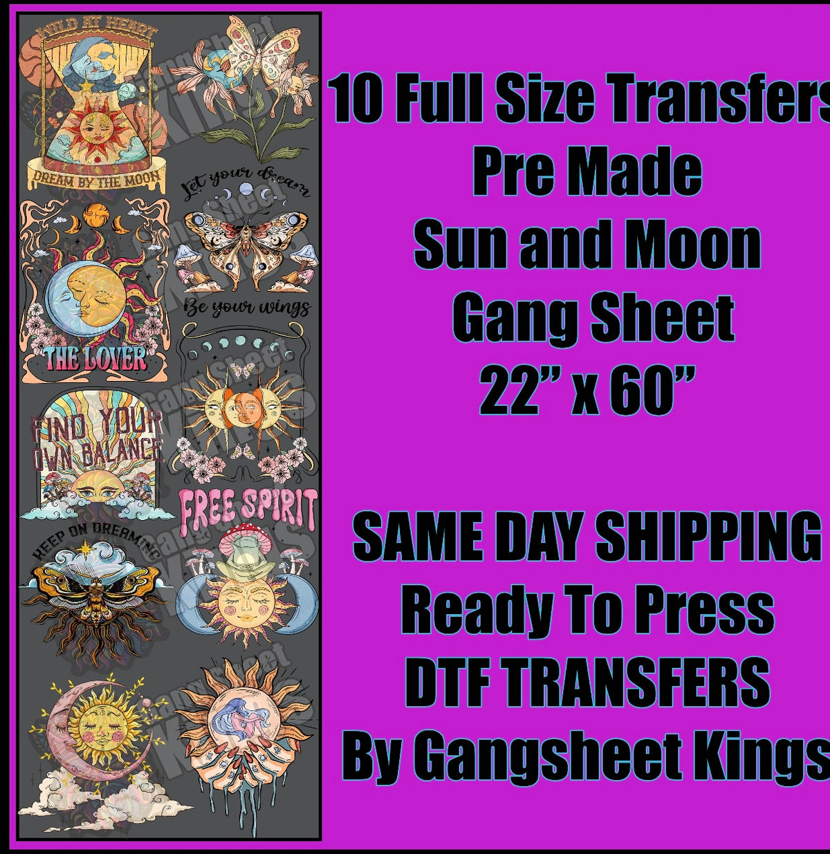 Sun & Moon Gangsheet