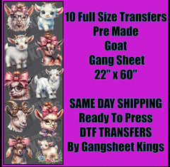 Goat Adult Prints Gangsheet