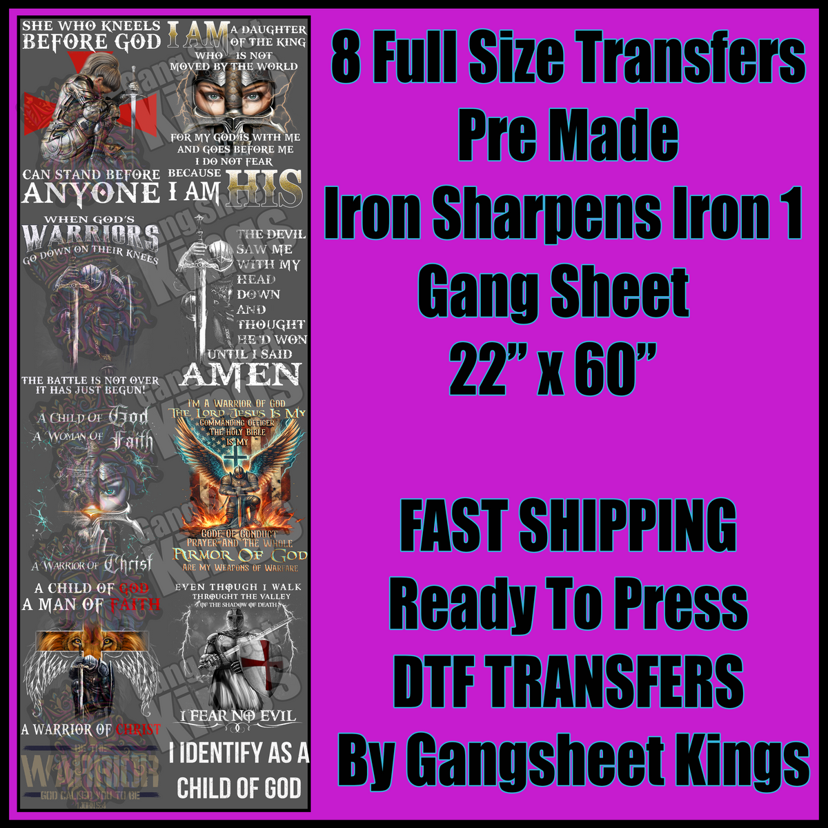Iron Sharpens Iron 1 Christian Gangsheet