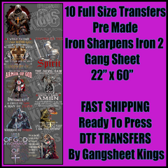 Iron Sharpens Iron 2 Christian Gangsheet