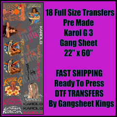 Karol G 3 Gangsheet