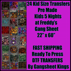 Kids 5 Nights at Freddy’s Gangsheet