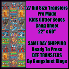 Kids Glitter Dr Seuss