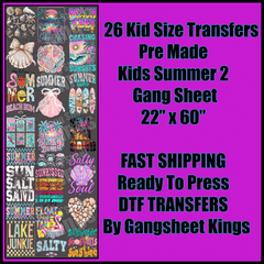 Kids Summer Time 2 Gangsheet