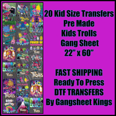 Kids Trolls Gangsheet