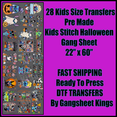 Kids Stitch Halloween Gangsheet