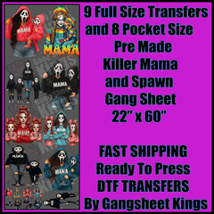 Killer Mama and Spawn Halloween Gangsheet