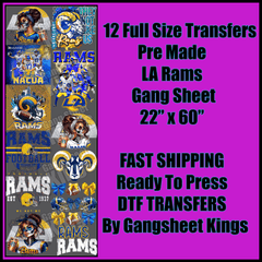 Los Angeles Rams NFL Gangsheet