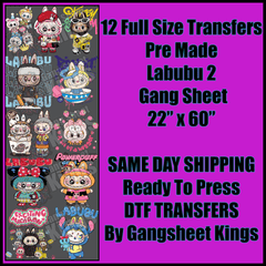 Labubu 2 Gangsheet