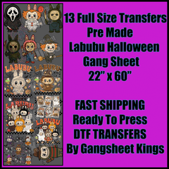 Labubu Halloween Gangsheet