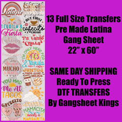 Latina Gang Sheet