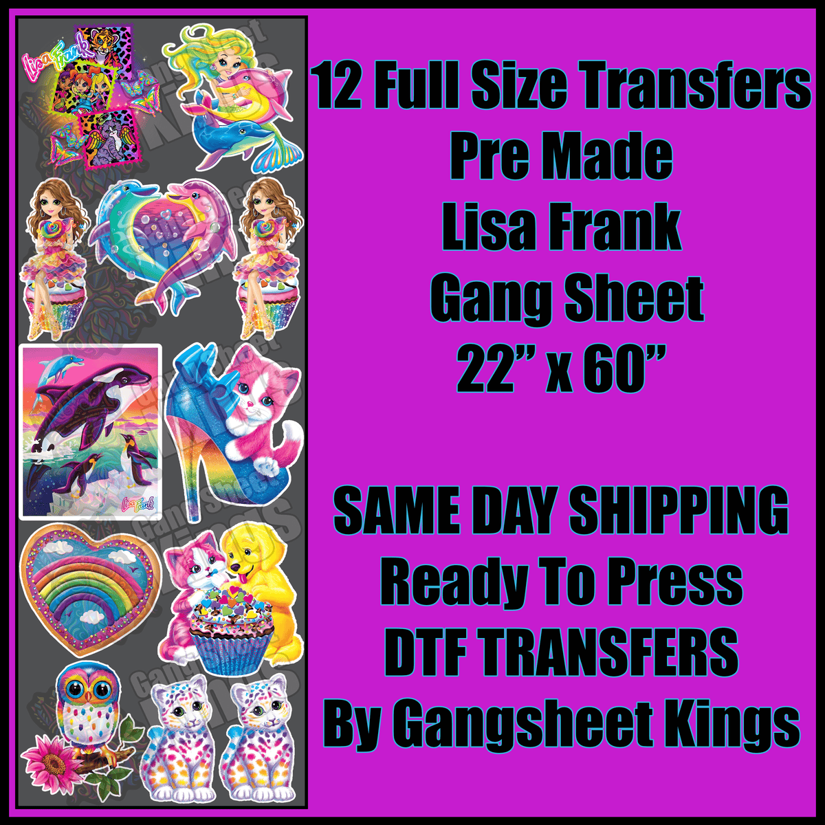 Lisa Frank Gangsheet