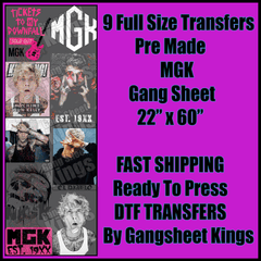 MGK Machine Gun Kelly Gangsheet