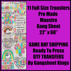 Maestra Gang Sheet