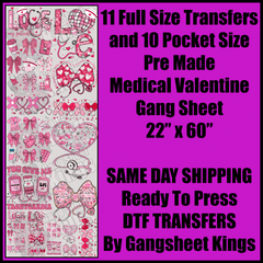 Medical Valentine Gang Sheet