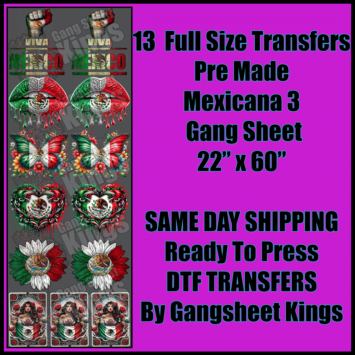 Mexicana 3 Gangsheet
