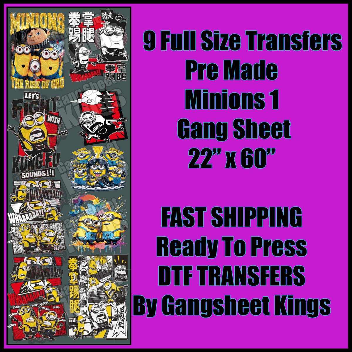 Minions 1 Gangsheet