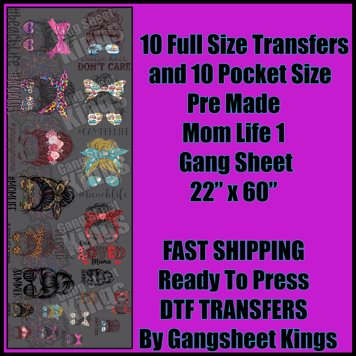 Mom Life 1 Gangsheet