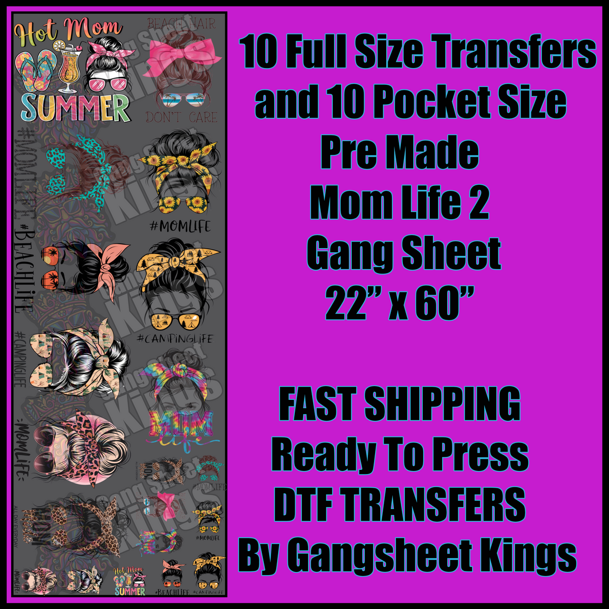 Mom Life 2 Gangsheet