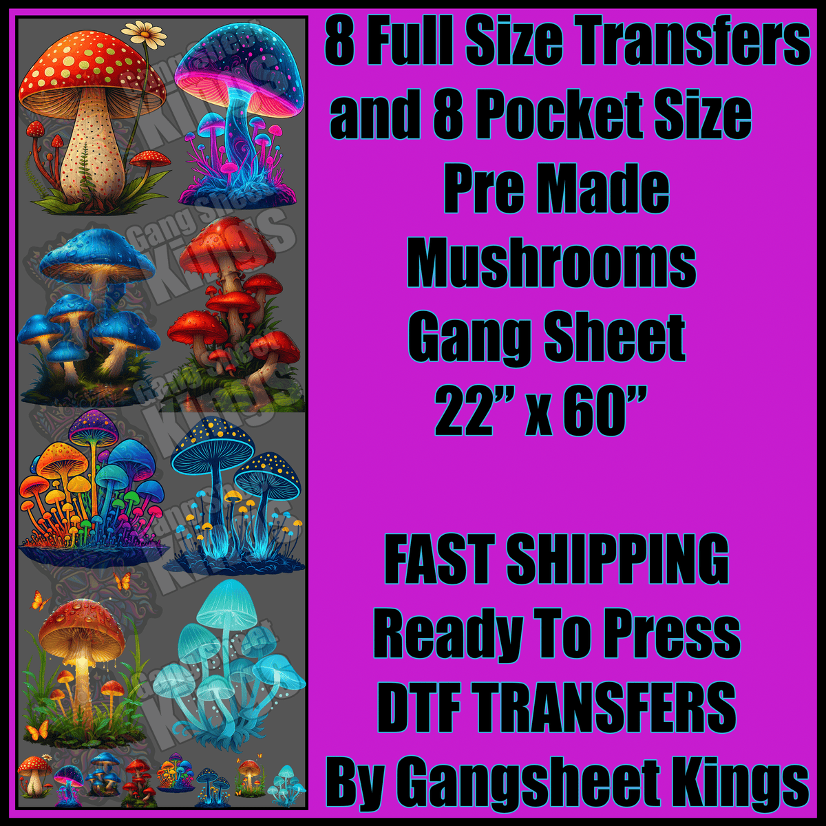 Mushrooms Gangsheet