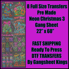 Neon Christmas 3 Gangsheet