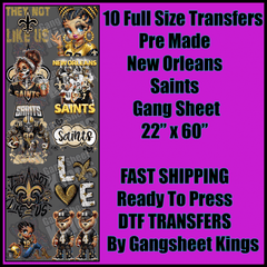 Saints NFL Gangsheet