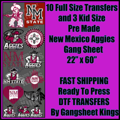 New Mexico Aggies Gangsheet