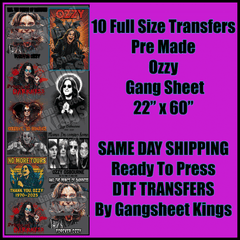 OZZY Gangsheet