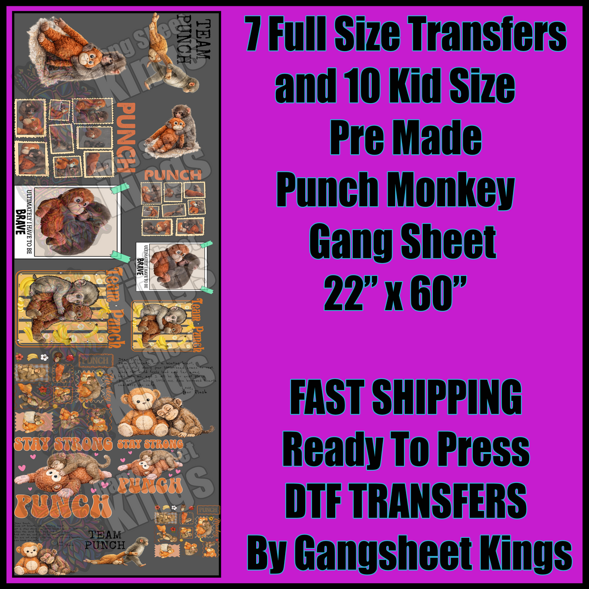 Punch Monkey Gangsheet