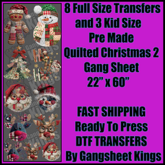 Quilted Christmas 2 Gangsheet