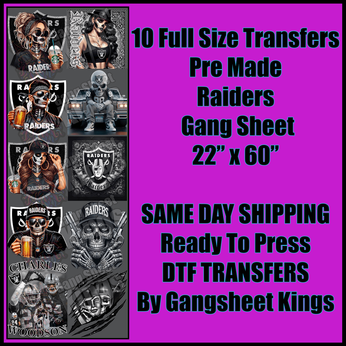 Raiders Gangsheet