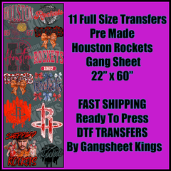 Houston Rockets Gangsheet