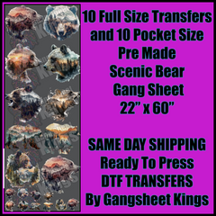 Scenic Bear Prints Gangsheet