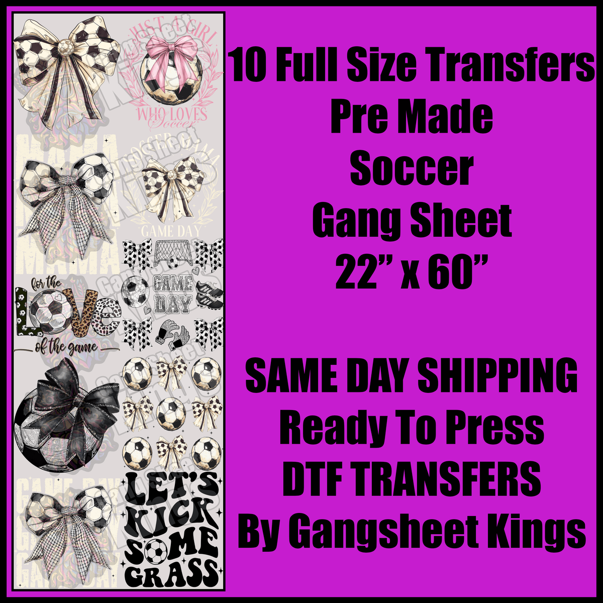 Soccer Gang Sheet