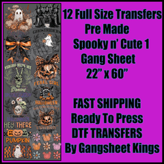 Cute n' Spooky 1 Halloween Gangsheet